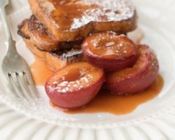 Lemon French Toast with Roasted Plums2